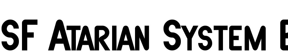 SF Atarian System Bold Yazı tipi ücretsiz indir